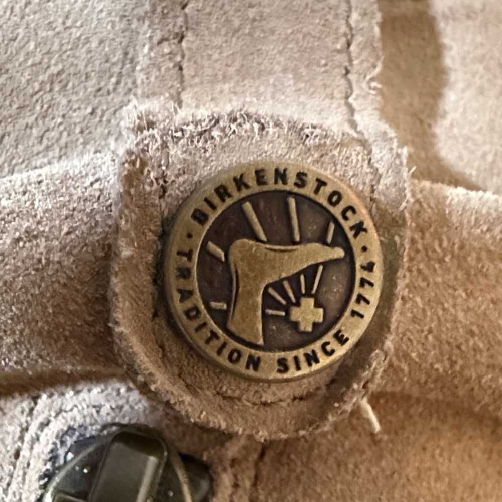 Birkenstock Women's SARNIA Moto Ankle Boots TAUPE WAXED SUEDE size 36 (5.5/6) - Picture 8 of 12